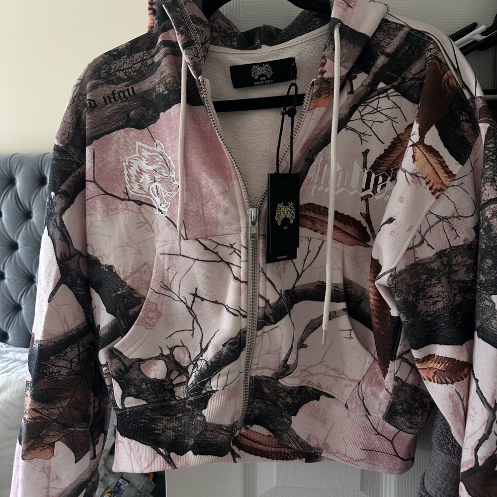 DARC SPORT Camouflage Zip-Up Hoodie